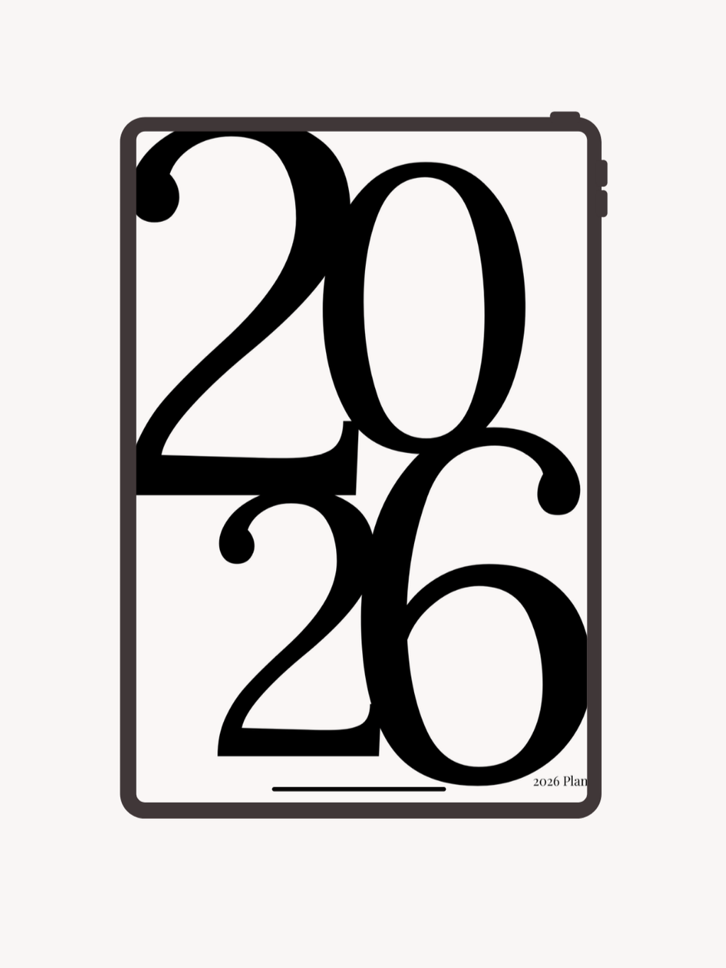 2026 Minimal Digital Planner