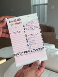 Pink Content Planner Notepad