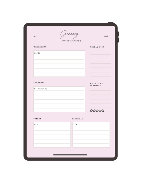 2026 Pink Planner