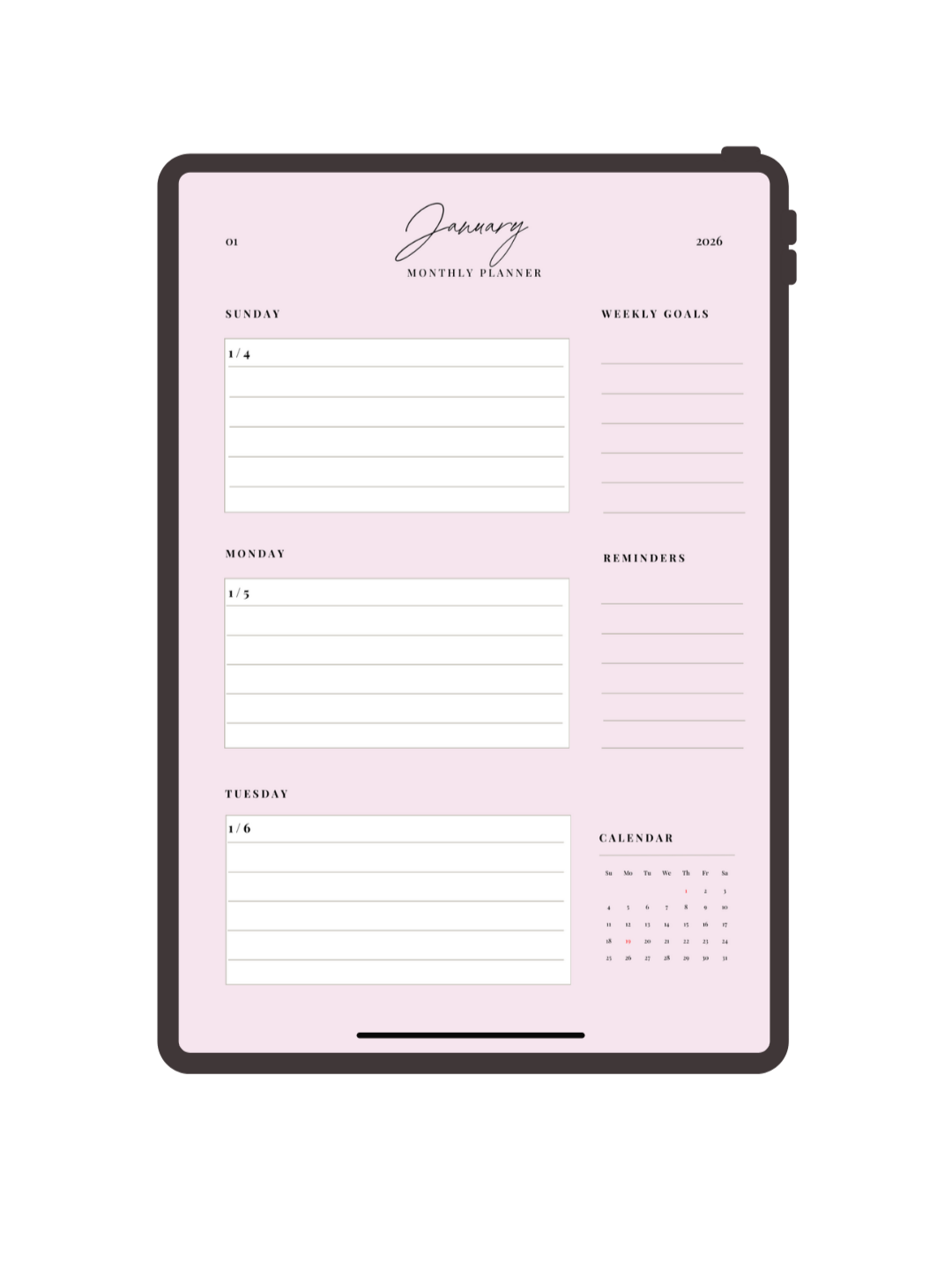 2026 Pink Planner