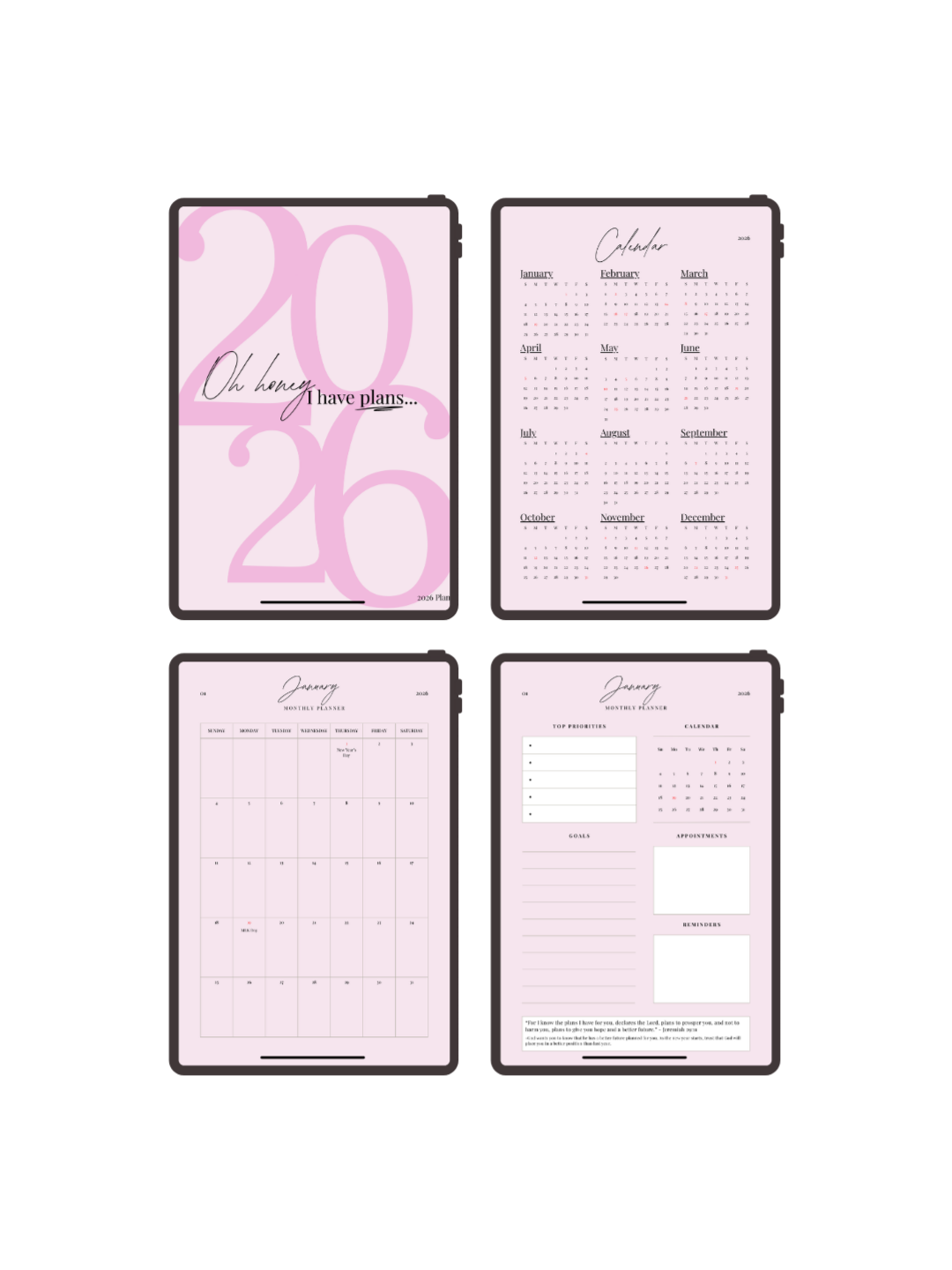 2026 Pink Planner